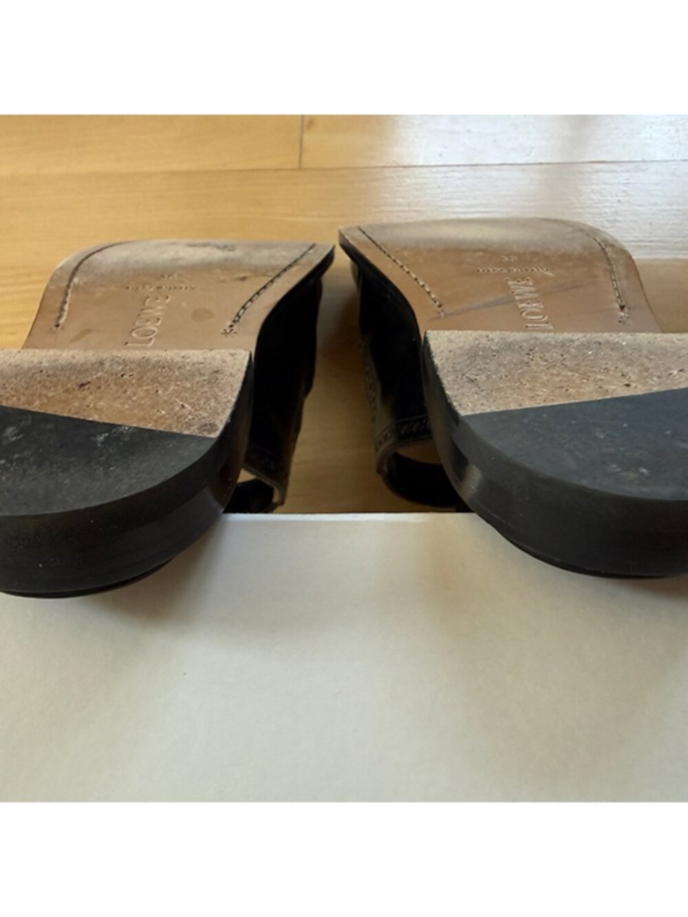 Loewe Campo Mary Jane Mules Black size 39 - Picture 3 of 12